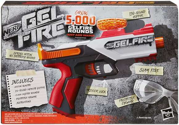 Nerf Pro Gelfire Legion Spring Action Blaster, 5000 Rounds, 130 Hopper, Protective Eyewear, Slam Fire, Ages 14 & Up - Image 6