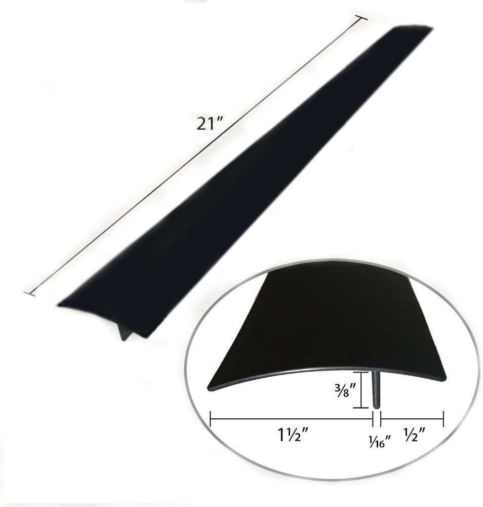 2 Pack Flexible Kitchen Stove Gap Covers, Silicone Gap Fillers Between Counter and Stovetop, Oven, Washer, Dryer, Easy to Wipe, Food Grade (Black, 21 Inches) - Image 3