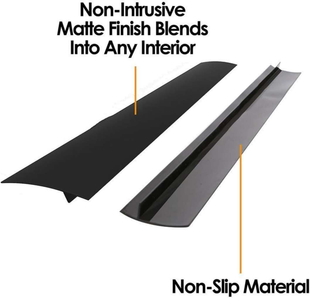 2 Pack Flexible Kitchen Stove Gap Covers, Silicone Gap Fillers Between Counter and Stovetop, Oven, Washer, Dryer, Easy to Wipe, Food Grade (Black, 21 Inches) - Image 7