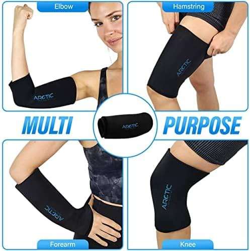 2 Pack - Premium Cold Therapy Compression Ice Sleeve, Knee Ice Pack Wrap for Injuries, Elbow, Quad & Hamstring Relief, Flexible & Reusable Cold Wrap Recovery for Meniscus, ACL, MCL, Ice & Heat Therapy - Image 4