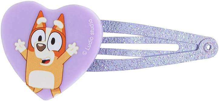 LUV HER Bluey Girls BFF 6 Piece Toy Jewelry Box Set with 2 Rings, 2 Bead Bracelets and Snap Hair Clips Ages 3+ - Image 8