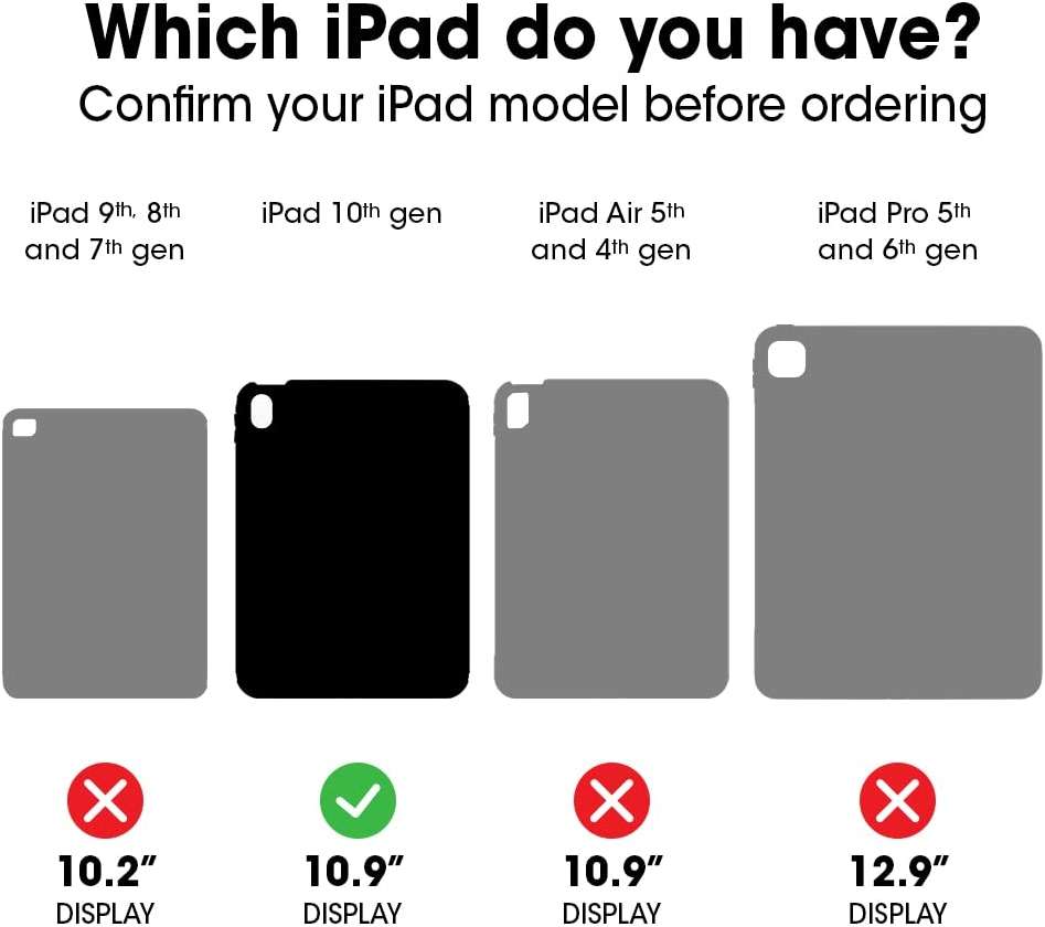 OtterBox Defender Series Case for iPad (A16) & iPad 10th Gen - Black, Rugged, Durable, Multi-Layer Protection - Image 2