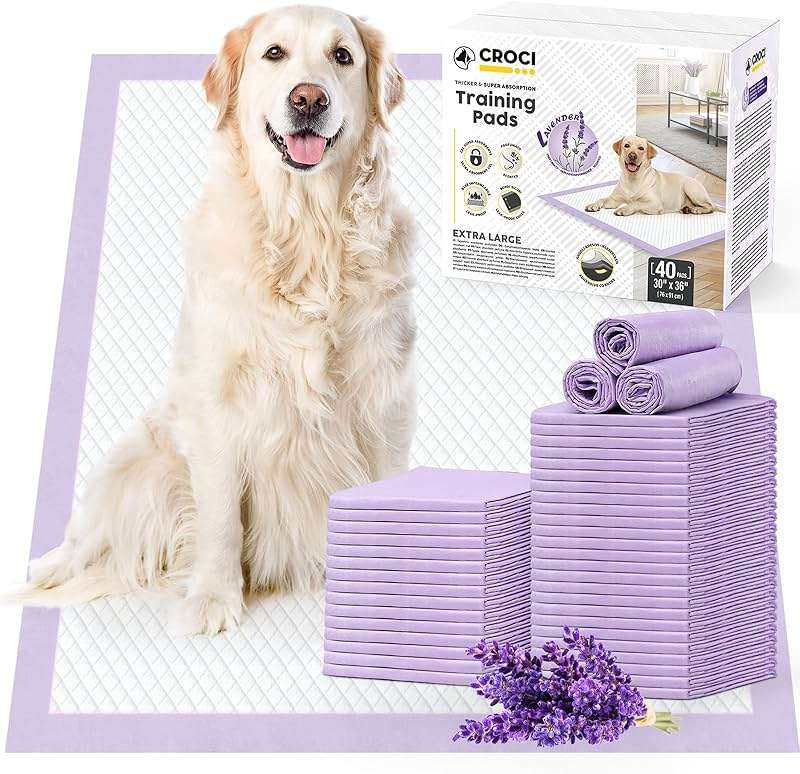 CROCI Dog Pads Extra Large 30x36in, Puppy Pads with Adhesive Tabs Super Absorbent Up to 10 Cups, Disposable (40 Counts) - Image 1