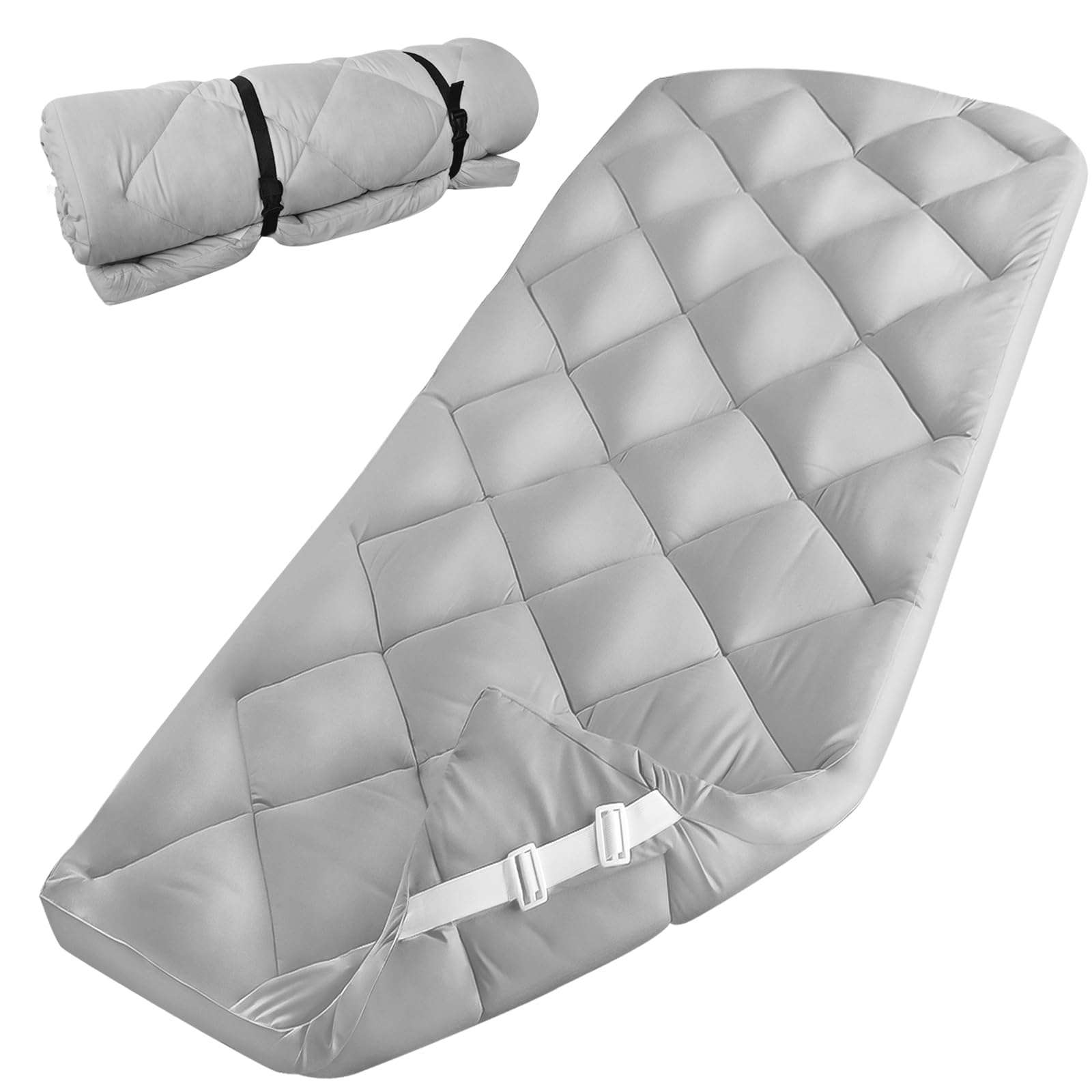 Cot Mattress Pad (Improved Thickness) Quilted Cot Pads for Camping, Sleeping Mattress Topper 30" X 75" for Camp/Rv Bunk/Narrow Twin Beds - Image 1