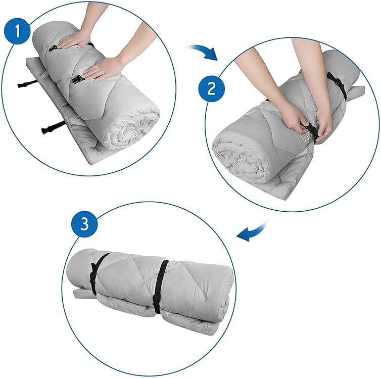 Cot Mattress Pad (Improved Thickness) Quilted Cot Pads for Camping, Sleeping Mattress Topper 30" X 75" for Camp/Rv Bunk/Narrow Twin Beds - Image 5