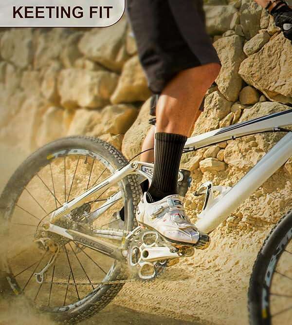 BULLIANT Compression Socks for Men 6Pairs, Athletic Crew Socks Cushioned For Men Sports Running-Arch Support - Image 5