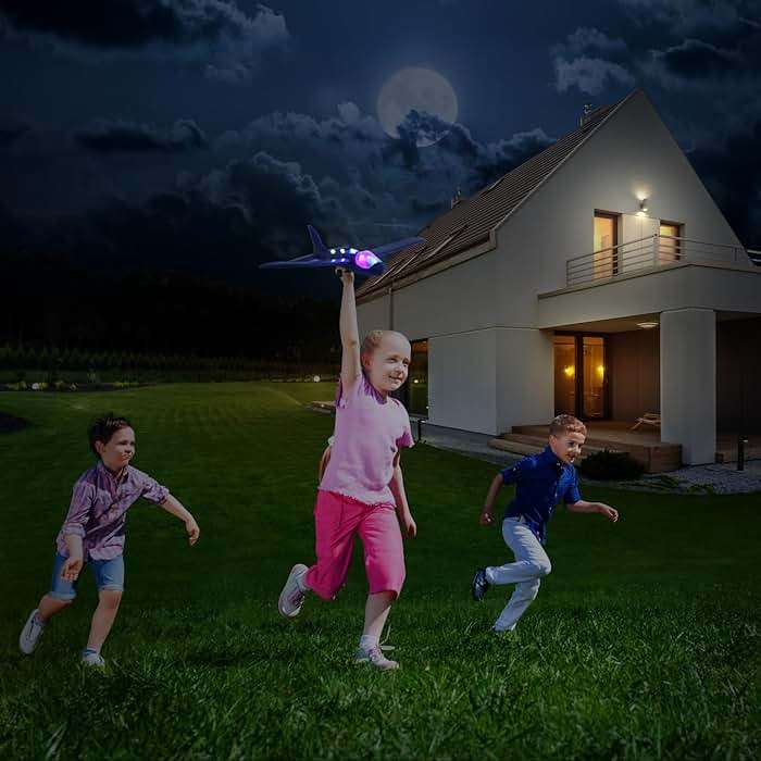 Wesfuner 3 Pack Foam Airplane Launcher Toys, 2 Flight Mode Glider Plane,Kids Flying Toy,3 4 5 6 7 8 9 10 11 12 Year Old Boys Girls Gifts,Outdoor Sport Party Favor - Image 2