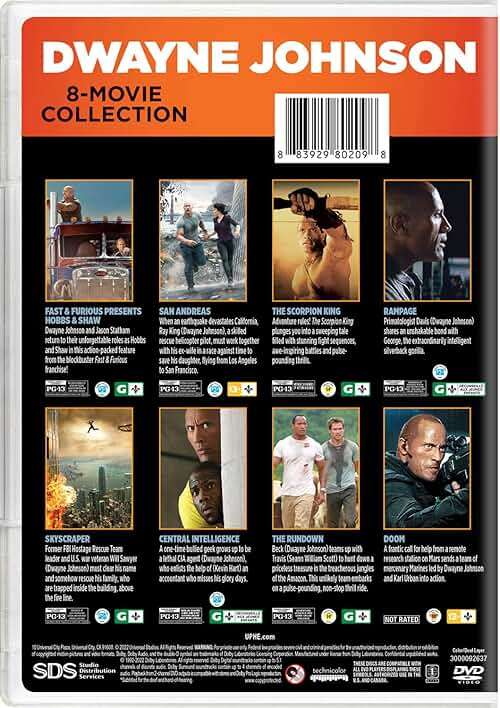 Dwayne Johnson 8-Movie Collection [DVD] - Image 3