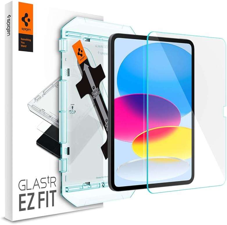 Spigen Tempered Glass Screen Protector [GlasTR EZ Fit] Designed for iPad 11th Generation A16 11 inch (2025) / iPad 10th Generation 10.9 inch (2022) [9H Hardness/Case-Friendly] - Image 1