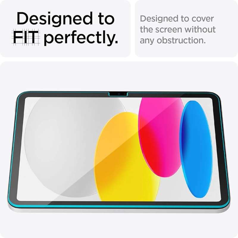 Spigen Tempered Glass Screen Protector [GlasTR EZ Fit] Designed for iPad 11th Generation A16 11 inch (2025) / iPad 10th Generation 10.9 inch (2022) [9H Hardness/Case-Friendly] - Image 5