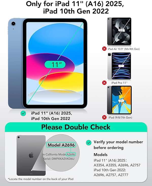ESR iPad 11th(A16, 2025)/10th Gen Case with Keyboard, Magic Keyboard Case with Backlit Keys, Easy-Set Floating Cantilever Stand, Precision Multi-Touch Trackpad, Black - Image 2
