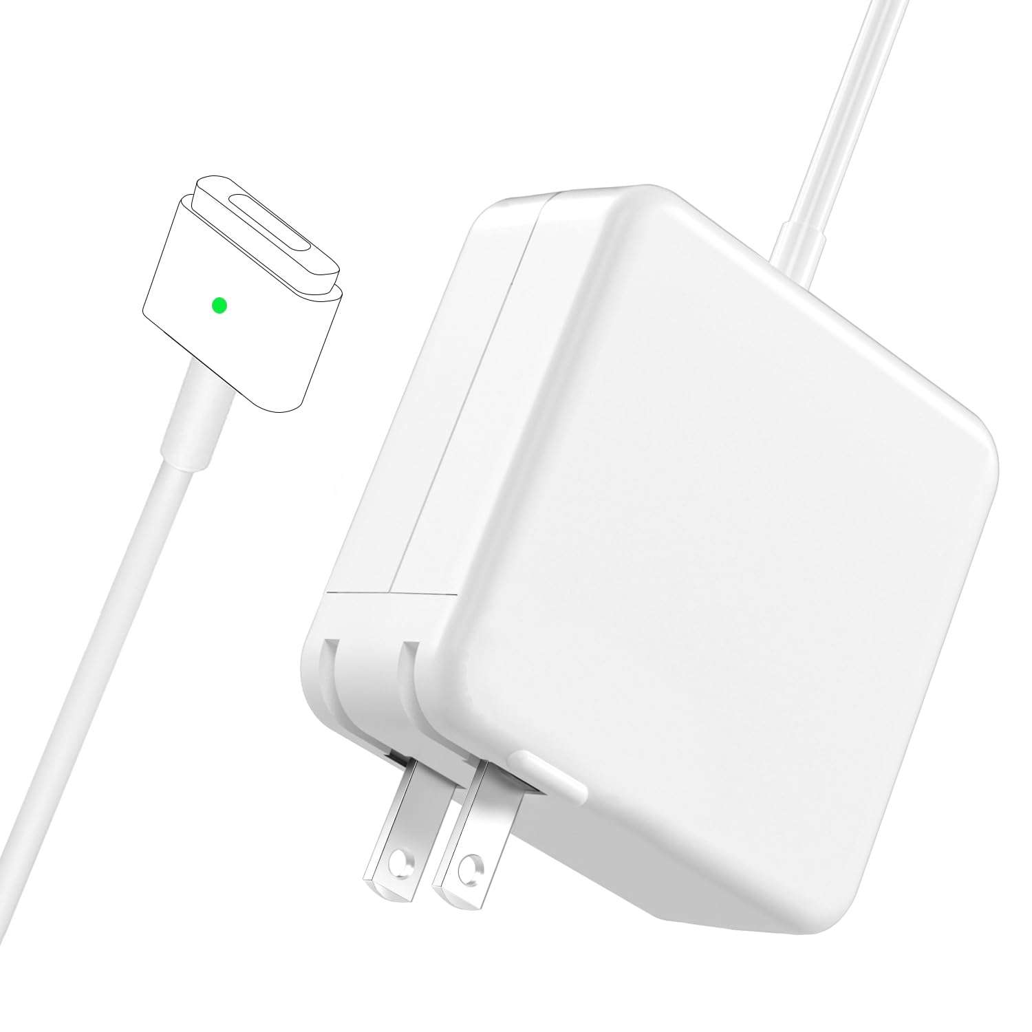 Mac Book Air Charger, 45W Magnetic Mag2 T-Tip Laptop Charger Suitable for Mac Book Air 11 inch and 13 inch After Mid 2012(Applicable to 2012-2017) - Image 1