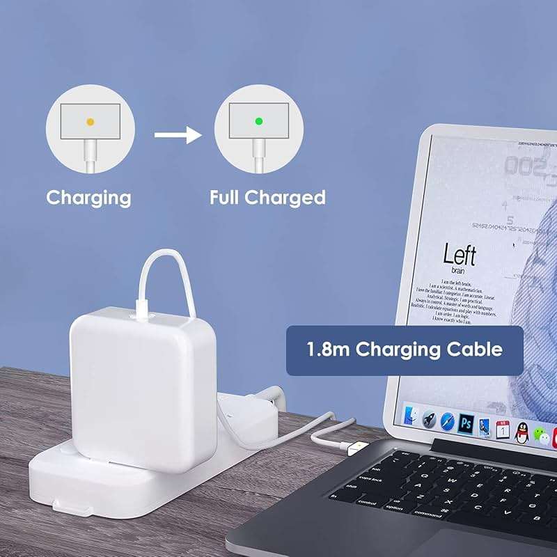 Mac Book Air Charger, 45W Magnetic Mag2 T-Tip Laptop Charger Suitable for Mac Book Air 11 inch and 13 inch After Mid 2012(Applicable to 2012-2017) - Image 3