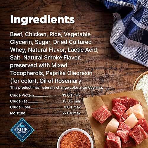 Blue Buffalo Nudges Steak Grillers Natural Dog Treats, Meaty Dog Snacks, Healthy Reward or Training Treat, Made in the USA with Real Beef, No Artificial Preservatives, 16 oz. - Image 5