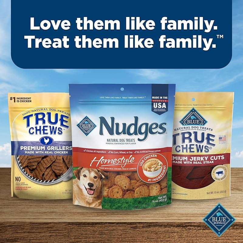 Blue Buffalo Nudges Chicken Homestyle Natural Dog Treats, Pot-Pie-Inspired Recipe, Healthy Reward or Training Treat, Made in the USA with Real Chicken, No Artificial Preservatives, 16 oz. - Image 8