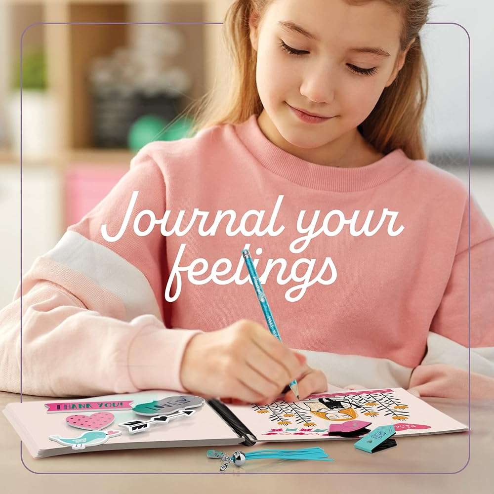 Pretty Me DIY Journal Kit for Girls - Gift for 8-14 Year Old Girl - Cool Birthday Gifts Ideas for Teens - Fun, Cute Art & Crafts Kits for Tween Teenage Kids- Scrapbook & Diary Supplies Toy Set - Image 2