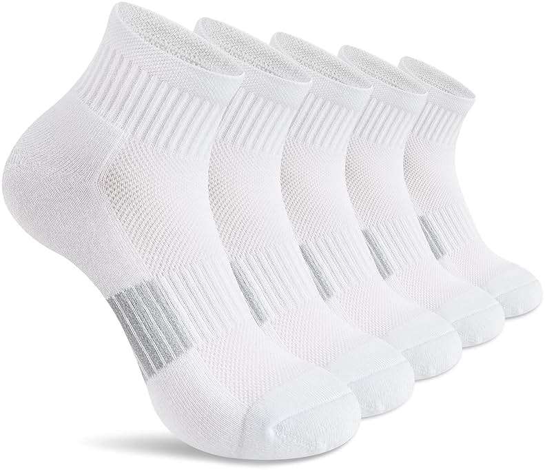 Gonii Ankle Socks Womens Athletic Thick Cushioned Running Hiking Low Cut 5-Pairs - Image 1