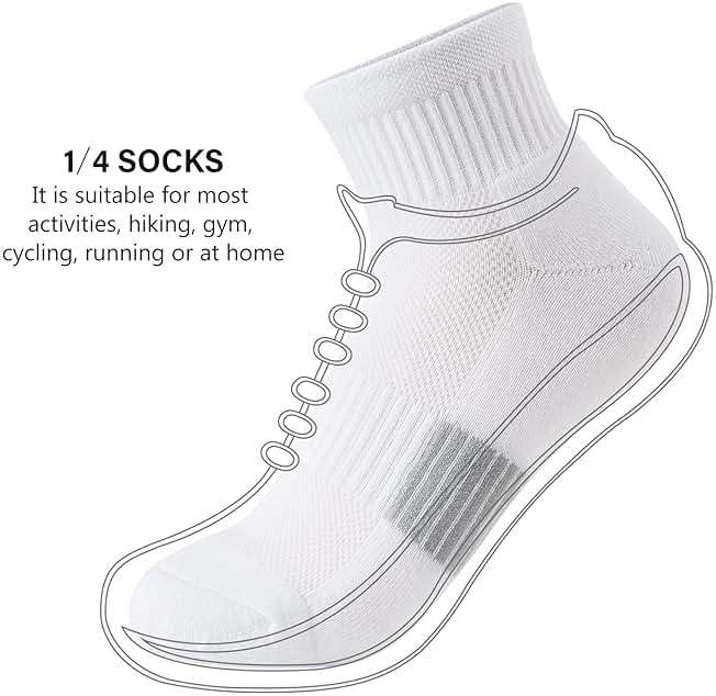 Gonii Ankle Socks Womens Athletic Thick Cushioned Running Hiking Low Cut 5-Pairs - Image 6