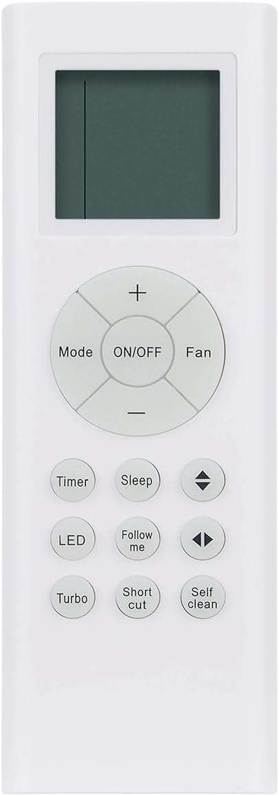 RG66A1/BGEF Replace AC Remote Control Compatible with Midea & Pioneer Senville Kaden Air Condtioner KS09 KS12 KS18 KS24 KS28 WYS009AMFI17RL WYS012G-19 RG66B6/BGEFU1 RG66A2/BGEFU1 RG66A1/BGEFU1 - Image 1