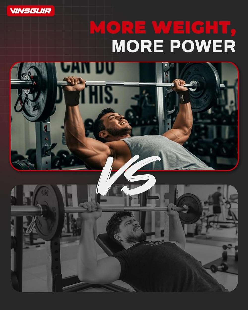 VINSGUIR Wrist Wraps for Weightlifting, [USPA Approved] Lifting Straps for Wrist Support with Heavy Duty Thumb Loop, Gym Wrist Brace for Working Out, Crossfit, Powerlifting, for Men&Women - Image 7