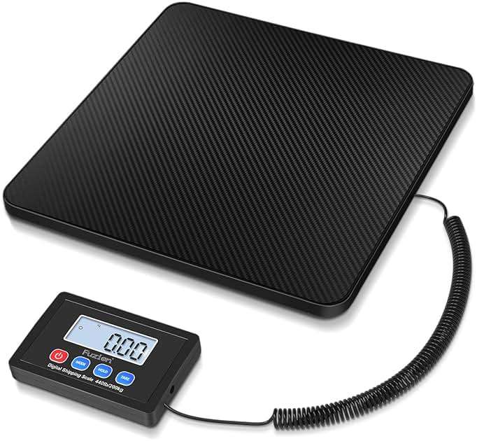 Fuzion Shipping Scale, 440LB x 10g High Accuracy Postal Scale, Hold/Tare Function, Digital Shipping Postal Scale for Packages, Postage, Luggage, Mailing, Battery & AC Adapter Included - Image 1