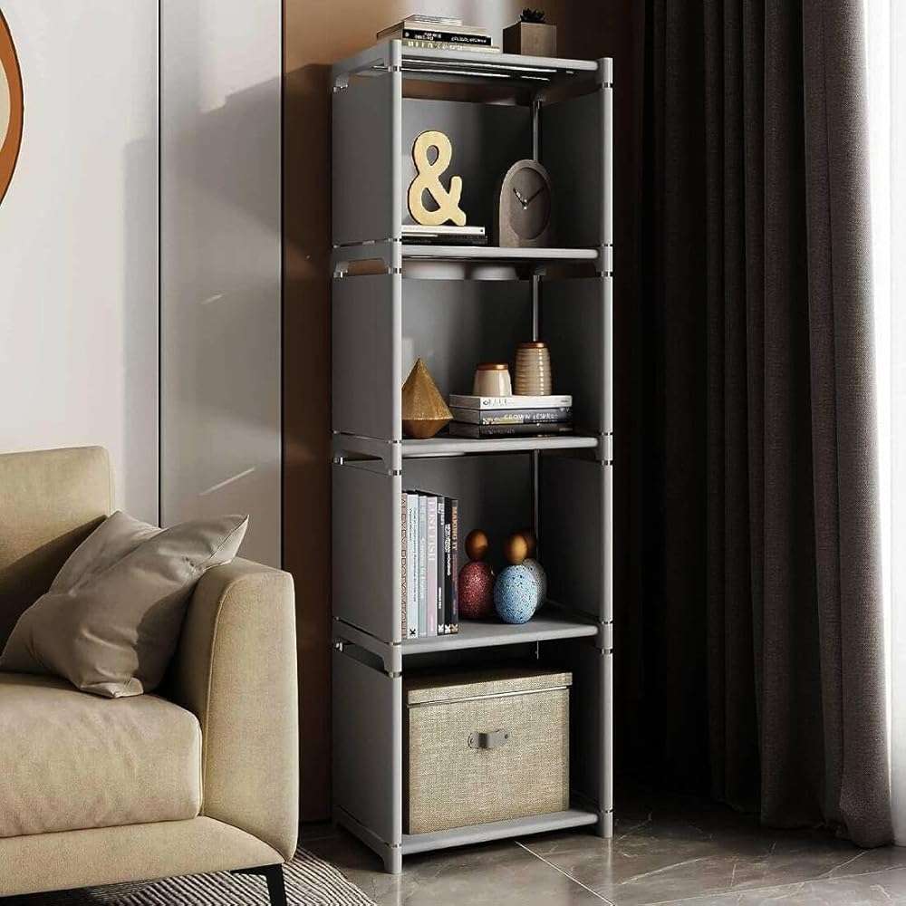 RIIPOO Storage Cubes Organizer Shelves, 4 Cube Bookcase Bookshelf for Bedroom Closet Small Spaces, Cube Storage Organizer Shelf for Kids Clothes Nursery - Image 4