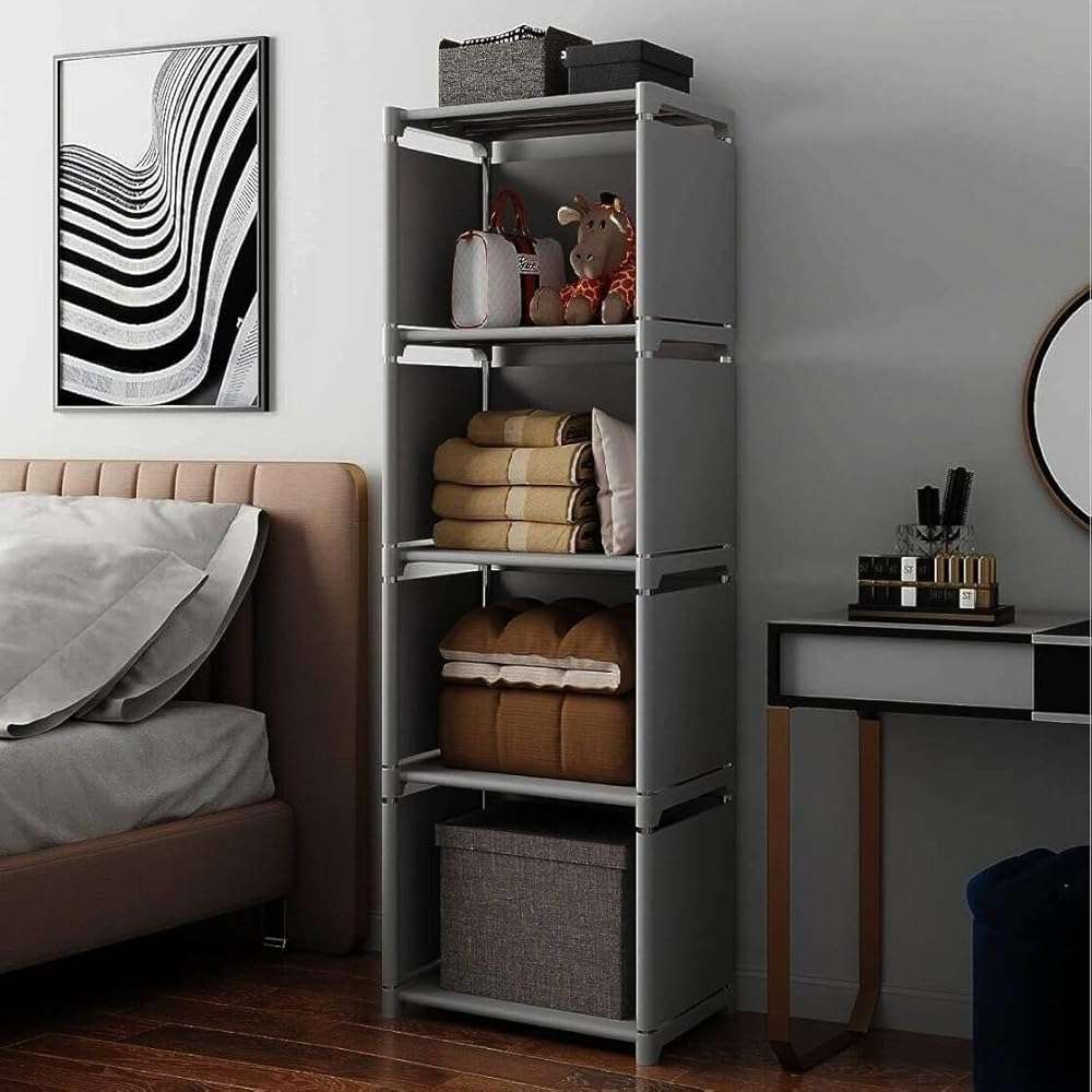 RIIPOO Storage Cubes Organizer Shelves, 4 Cube Bookcase Bookshelf for Bedroom Closet Small Spaces, Cube Storage Organizer Shelf for Kids Clothes Nursery - Image 5