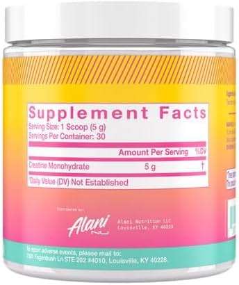 Alani Nu Creatine Monohydrate Powder | Unflavored | Micronized Creatine Powder | Gluten Free | Sugar Free | Vegan | 30 Servings - Image 2