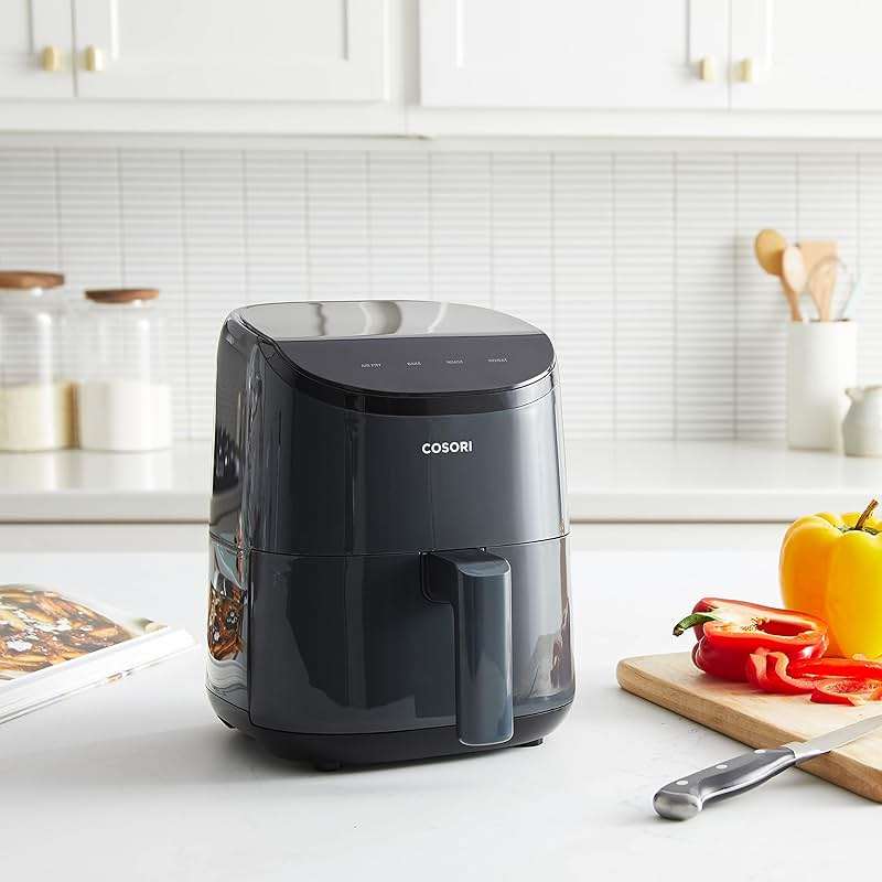 Cosori Air Fryer 2.1 QT, Small & Mini 4-in-1 airfryer Ideal for Simple Meals and Snack, Easy to Leftover Food to Crispy, Up to 97% Less Oil, 30 In-App Recipes, Nonstick & Dishwasher-Safe Basket - Image 2