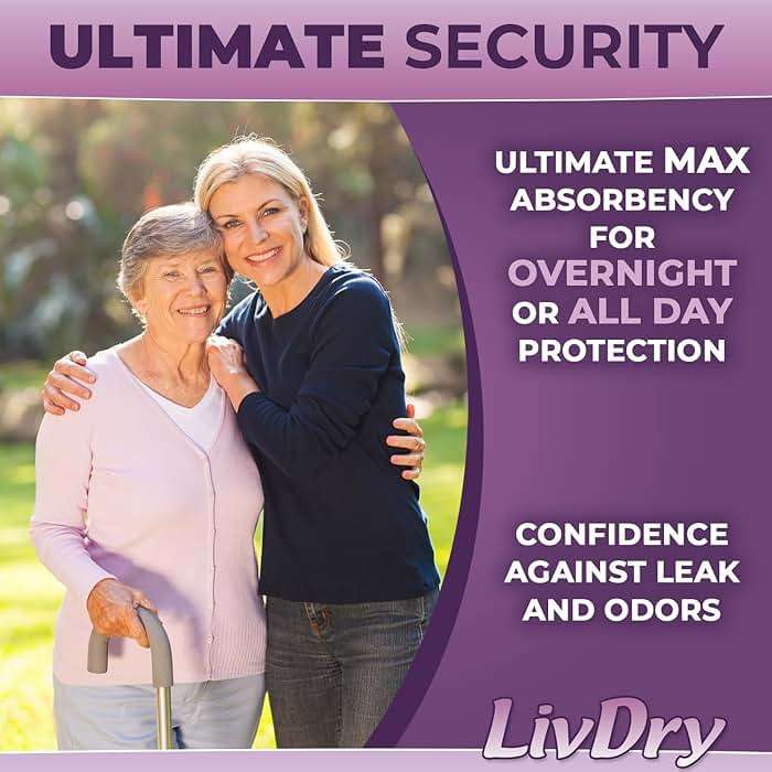 Livdry XL Adult Diapers Women Overnight, Ultimate Max Absorbency, All Day or Night Protection, Extra Large (11 Count) - Image 4