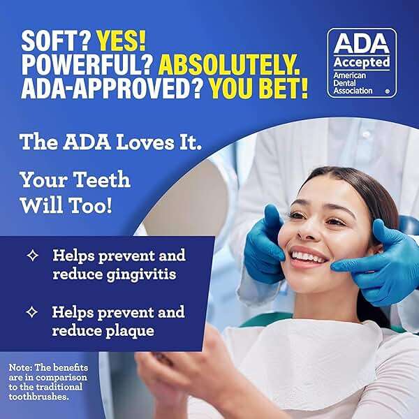 GuruNanda Butter On Gums Toothbrush, ADA Accepted, With 8000+ Ultra Soft Softex Bristles for Sensitive & Receding Gums, Perfect for Whiter Teeth, 6 Ct - Image 3