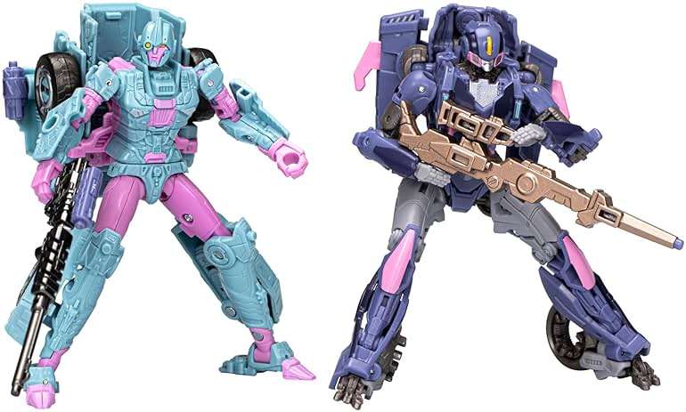 Transformers Toys Legacy Evolution Deluxe Senate Guard Autobot Javelin & Ascenticon Kaskade Deadeye Duel 2-Pack, Action Figures for Boys and Girls Ages 8 and Up (Amazon Exclusive) - Image 1