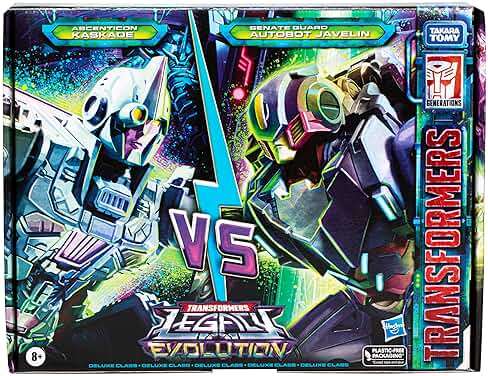 Transformers Toys Legacy Evolution Deluxe Senate Guard Autobot Javelin & Ascenticon Kaskade Deadeye Duel 2-Pack, Action Figures for Boys and Girls Ages 8 and Up (Amazon Exclusive) - Image 4