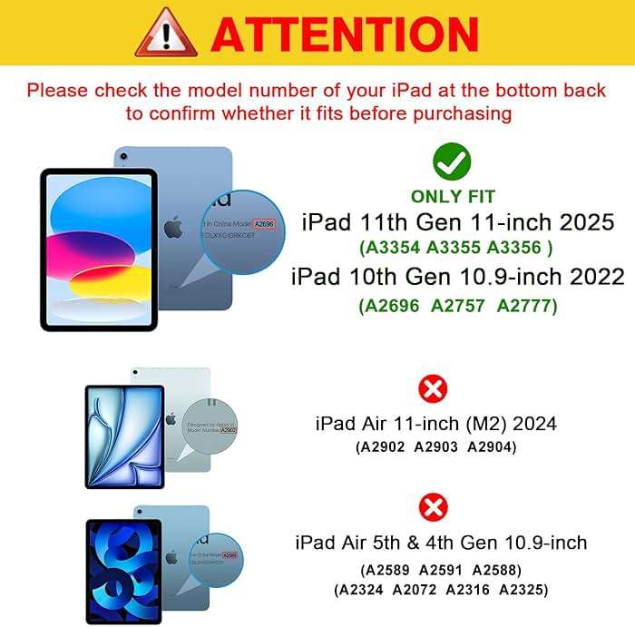 ProCase 2 Pcs Screen Protector for iPad A16 2025 11th Generation 11 Inch/iPad 10th 2022 10.9 Inch, Tempered Glass Film Guard -Clear - Image 2