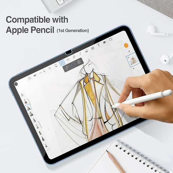 ProCase 2 Pcs Screen Protector for iPad A16 2025 11th Generation 11 Inch/iPad 10th 2022 10.9 Inch, Tempered Glass Film Guard -Clear - Image 7