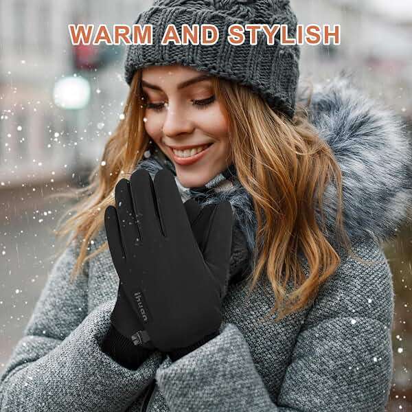 ihuan Winter Waterproof Gloves Cold Weather - Snow Ski Windproof for Men Women, Warm Touchscreen Thermal for Running Cycling - Image 2