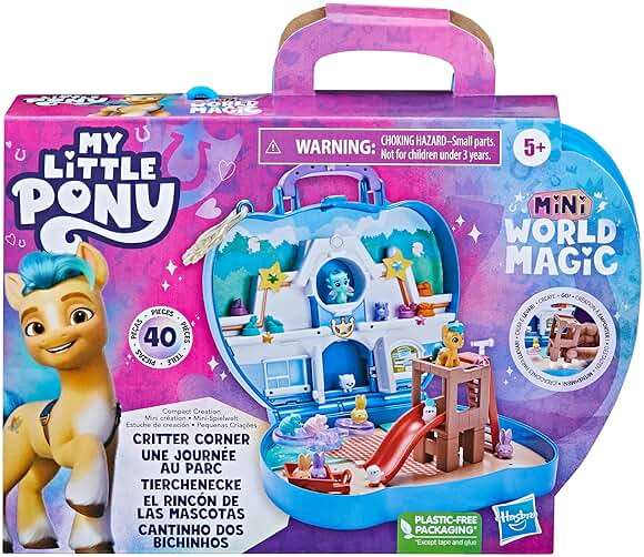 My Little Pony Mini World Magic Compact Creation Critter Corner Toy, Buildable Playset with Hitch Trailblazer Pony for Kids Ages 5 and Up - Image 4