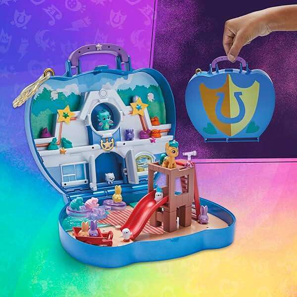 My Little Pony Mini World Magic Compact Creation Critter Corner Toy, Buildable Playset with Hitch Trailblazer Pony for Kids Ages 5 and Up - Image 9