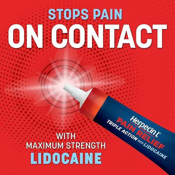 Herpecin-L Pain Relief Treatment for Cold Sores and Fever Blisters, with Lidocaine, numbs Pain and Itch, Protects Against Infection, 0.15 oz - Image 3