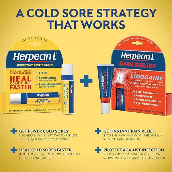 Herpecin-L Pain Relief Treatment for Cold Sores and Fever Blisters, with Lidocaine, numbs Pain and Itch, Protects Against Infection, 0.15 oz - Image 9