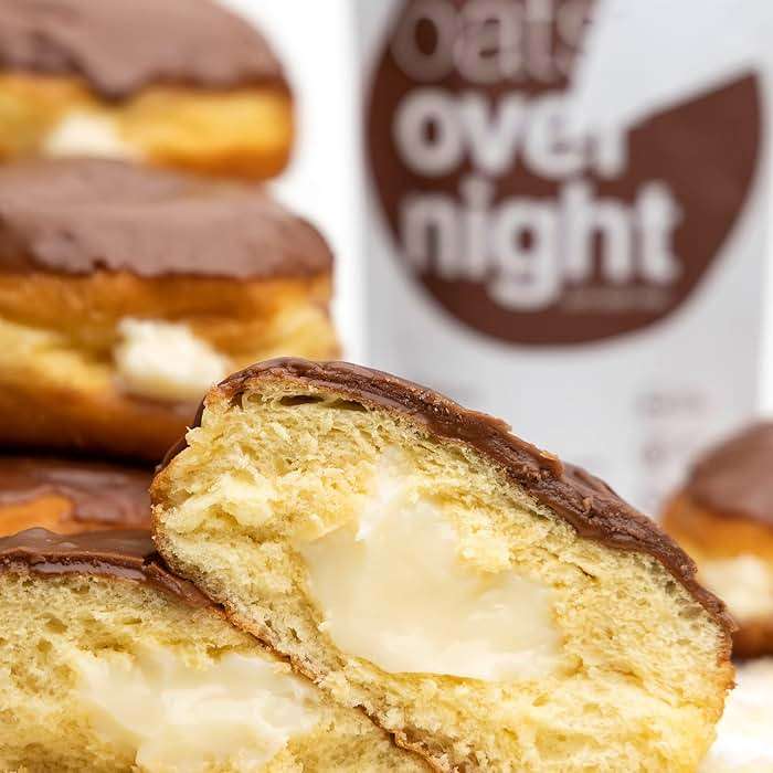 Oats Overnight Boston Cream - Overnight Oats with 20g Protein, High Fiber Breakfast Protein Shake - Gluten Free Oatmeal, Non GMO High Protein Oatmeal (2.7 oz per meal) (8 Pack) - Image 5