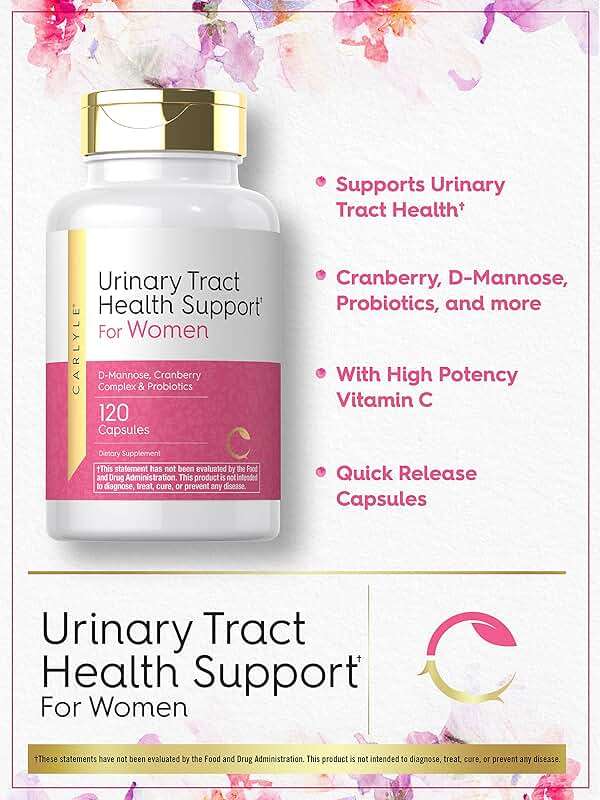 Carlyle Urinary Tract Health for Women | 120 Capsules | Relief for Women | with D-Mannose, Cranberry Complex & Probiotics | Non-GMO, Gluten Free - Image 3