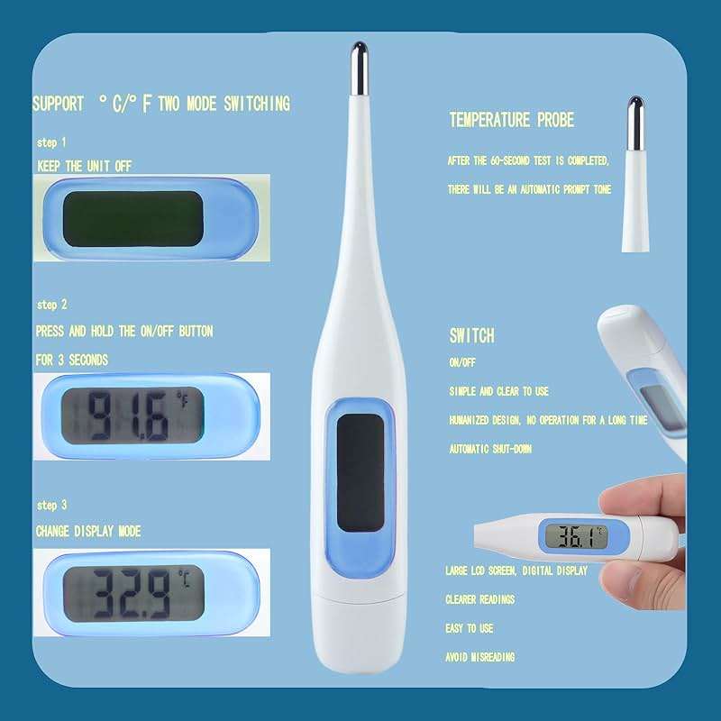 VZAYQUPXY Baby Grooming Kit, Baby Essentials for Newborns, Portable Baby Care Kit, Contains Baby Nail Clippers, Baby Comb, Baby Brush, Baby Ear Wax Removal Tool and More (10 in 1) (Blue) - Image 2