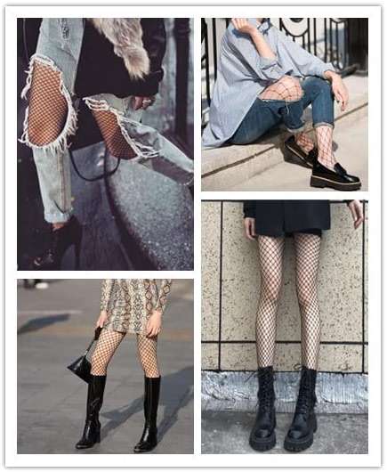 Henwarry Women's Fishnet Stockings Thigh High Wide Fishnet Tights - Image 4