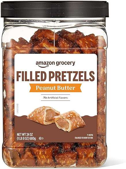 Amazon Grocery, Peanut Butter Filled Pretzels, 24 Oz (Previously Amazon Fresh, Packaging May Vary) - Image 1