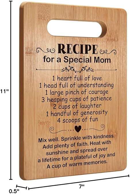 Mom Gifts from Daughter Son Mothers Day, Mother Cutting Board Gift, Cute Mom Gifts from Daughter Son, Birthday Gifts for Mom, Mom Gift for Valentines Day - Image 3