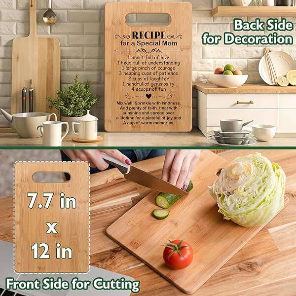 Mom Gifts from Daughter Son Mothers Day, Mother Cutting Board Gift, Cute Mom Gifts from Daughter Son, Birthday Gifts for Mom, Mom Gift for Valentines Day - Image 4