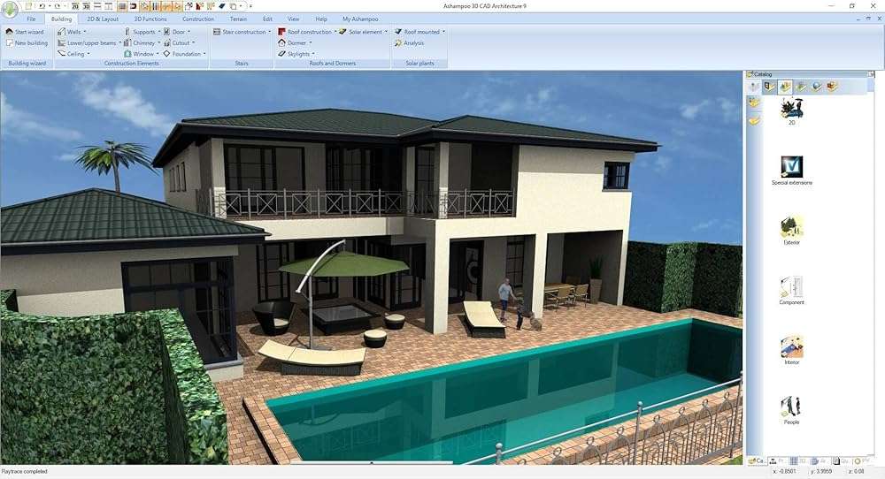 Home design software compatible with Windows 11, 10, 8.1, 7 – Design your dream house including photovoltaic installations - 3D CAD 11 Architecture - Image 5