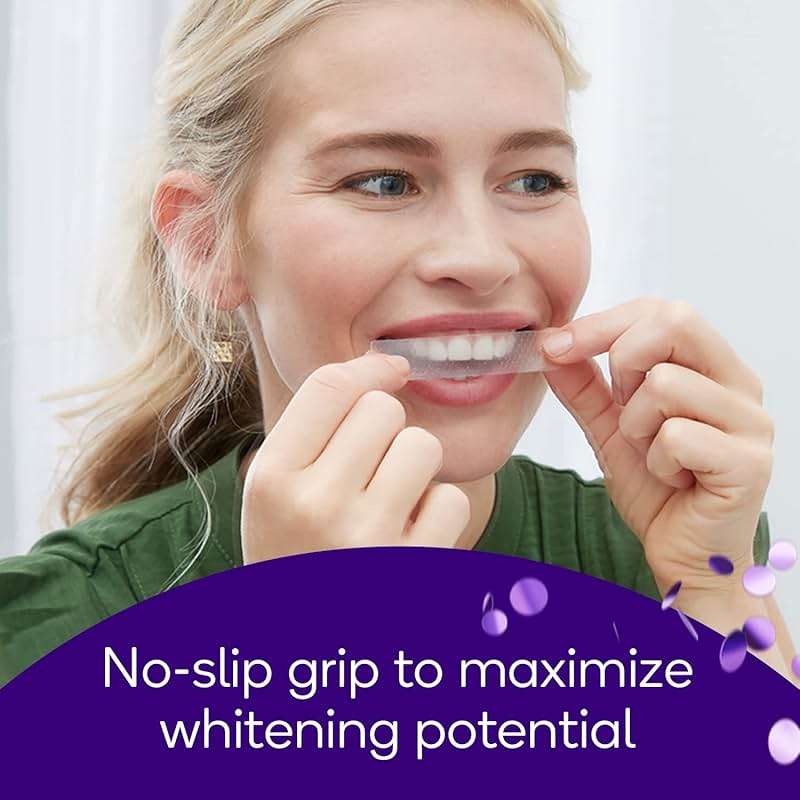 BURST Sensitive Teeth Whitening Strips (Mint) | 20 Strips/10 Treatments – Each with 1 Upper/1 Lower | Visible Results in 15 Minutes | No-Slip Grip | Enamel-Safe Whitening Kit - Image 4