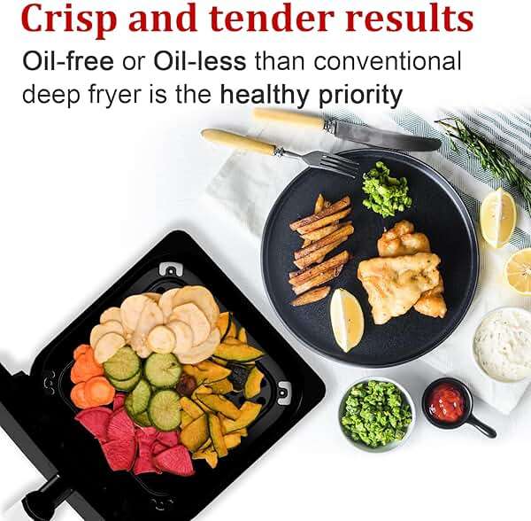 WHALL Air Fryer, 5.5QT Air Fryer Oven with LED Digital Touchscreen, 12-in-1 Cooking Functions Air fryers, Dishwasher-Safe Basket, Stainless Steel/BS - Image 5